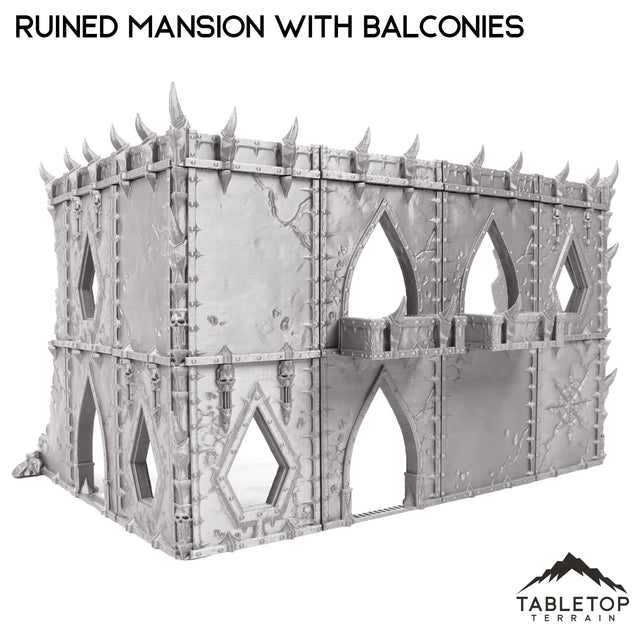 Tabletop Terrain Terrain Ruined Mansion with Balconies - Demon Gate