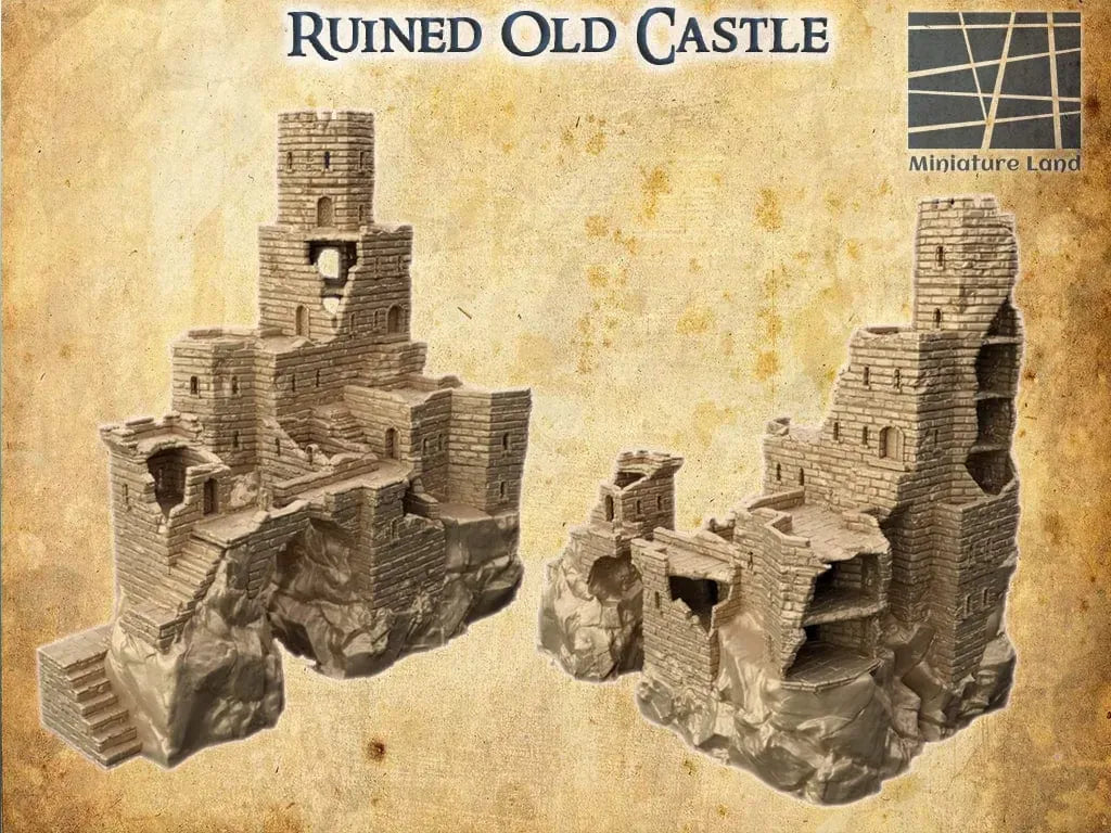 Tabletop Terrain Terrain Ruined Old Castle
