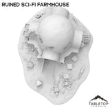 Tabletop Terrain Terrain Ruined Sci-Fi Farmhouse