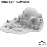 Tabletop Terrain Terrain Ruined Sci-Fi Farmhouse