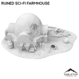Tabletop Terrain Terrain Ruined Sci-Fi Farmhouse