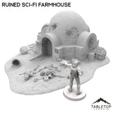 Tabletop Terrain Terrain Ruined Sci-Fi Farmhouse