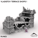 Tabletop Terrain Terrain Ruined Terrace Shops 1 / 32mm Vladistov Terrace Shops 1