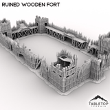 Tabletop Terrain Terrain Ruined Wooden Fort