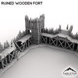 Tabletop Terrain Terrain Ruined Wooden Fort