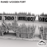 Tabletop Terrain Terrain Ruined Wooden Fort