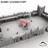 Tabletop Terrain Terrain Ruined Wooden Fort