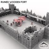 Tabletop Terrain Terrain Ruined Wooden Fort