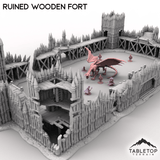 Tabletop Terrain Terrain Ruined Wooden Fort