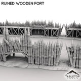 Tabletop Terrain Terrain Ruined Wooden Fort