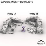 Tabletop Terrain Terrain Ruins 1A / 28/32mm Davonis Ancient Burial Site
