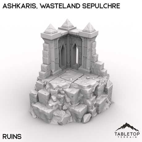 Tabletop Terrain Terrain Ruins / 28/32mm Ashkaris, Wasteland Sepulchre