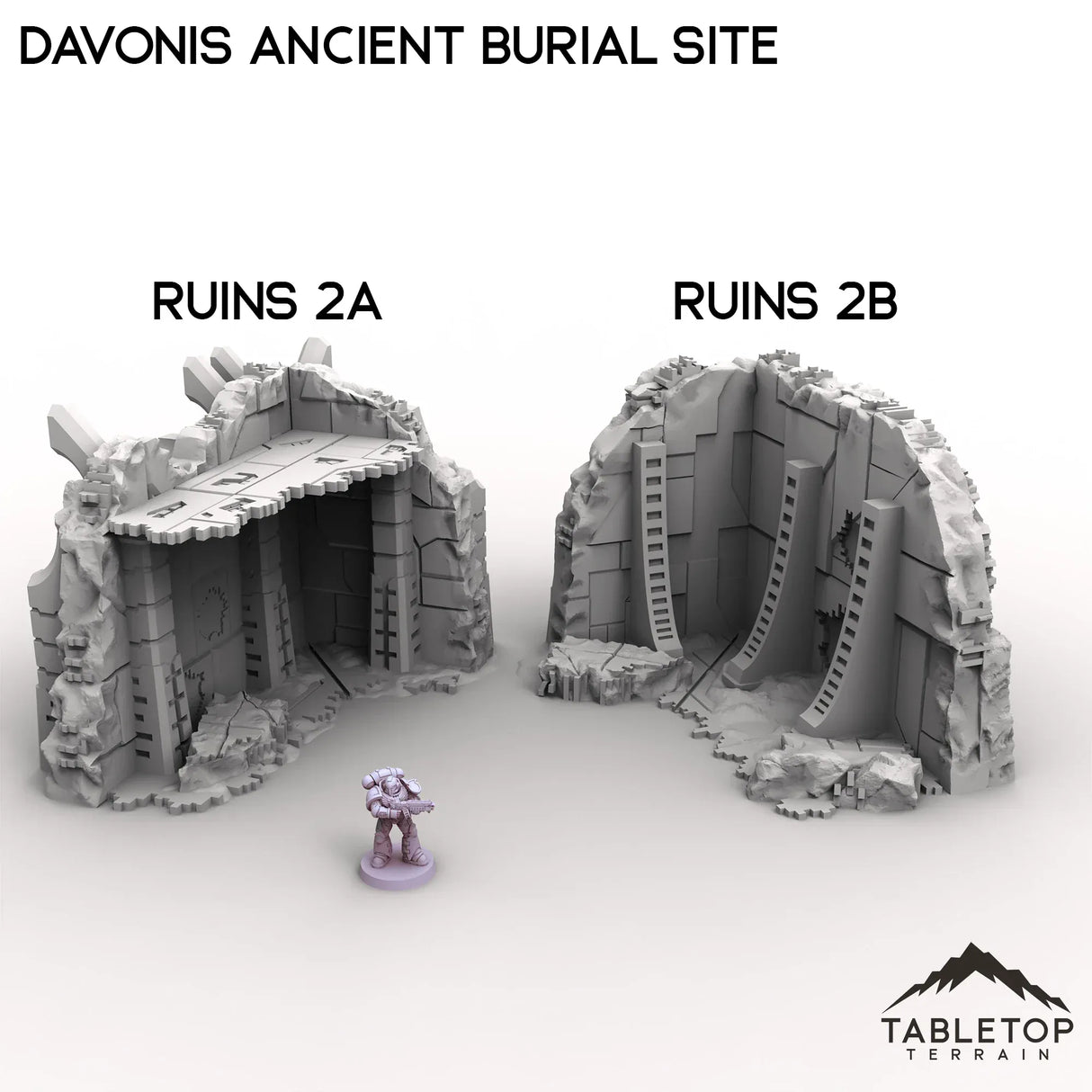Tabletop Terrain Terrain Ruins 2A / 28/32mm Davonis Ancient Burial Site