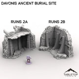 Tabletop Terrain Terrain Ruins 2A / 28/32mm Davonis Ancient Burial Site