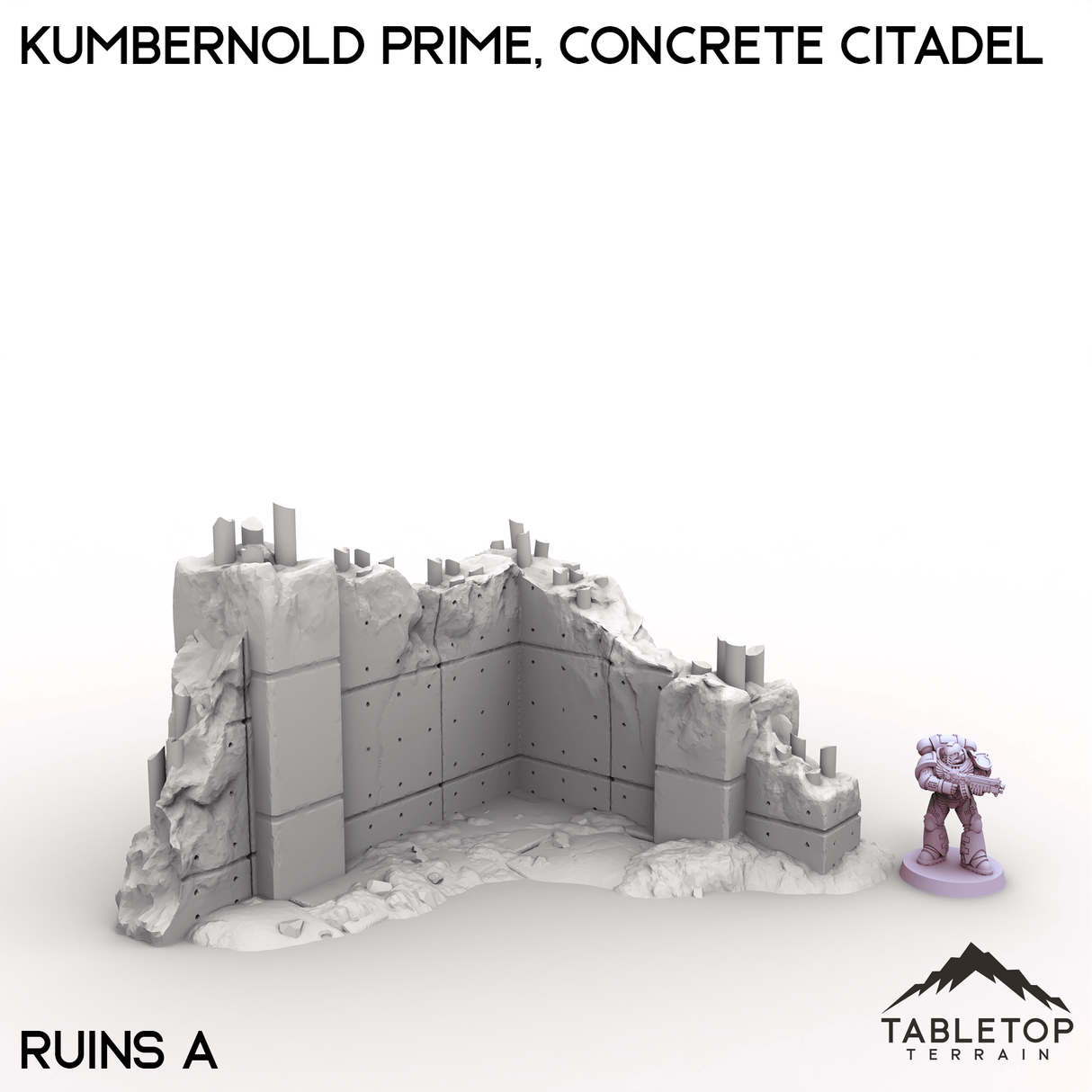 Tabletop Terrain Terrain Ruins A / 28/32mm Kumbernold Prime, Concrete Citadel