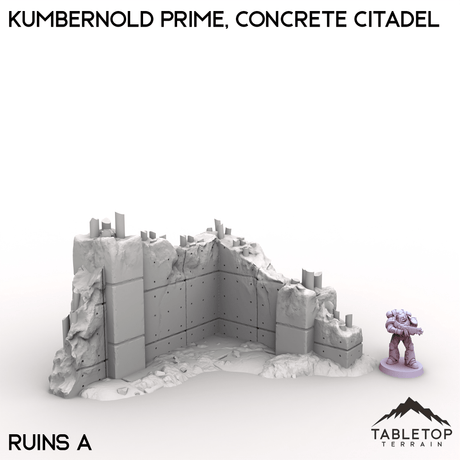 Tabletop Terrain Terrain Ruins A / 28/32mm Kumbernold Prime, Concrete Citadel