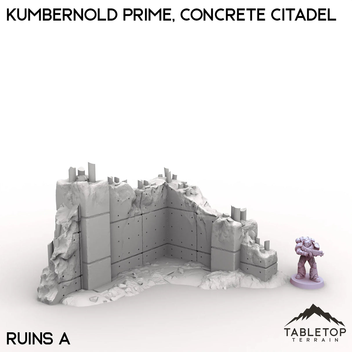Tabletop Terrain Terrain Ruins A / 28/32mm Kumbernold Prime, Concrete Citadel