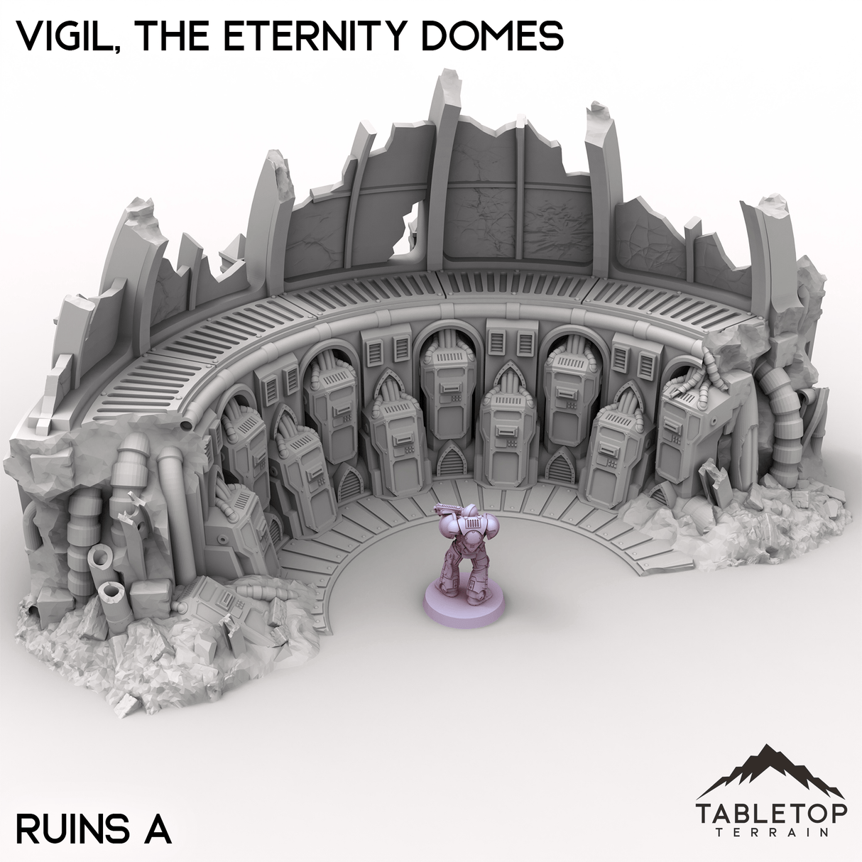 Tabletop Terrain Terrain Ruins A / 28/32mm Vigil, the Eternity Domes
