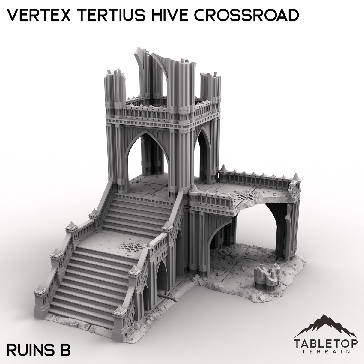 Tabletop Terrain Terrain Ruins B / 28/32mm Vertex Tertius Hive Crossroad