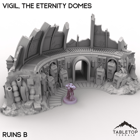 Tabletop Terrain Terrain Ruins B / 28/32mm Vigil, the Eternity Domes
