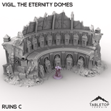 Tabletop Terrain Terrain Ruins C / 28/32mm Vigil, the Eternity Domes