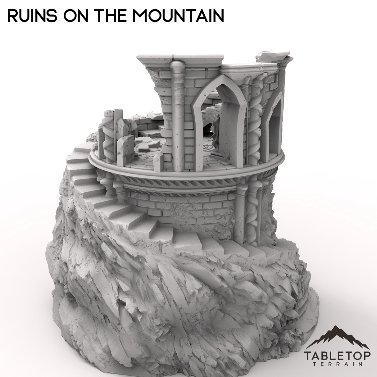 Tabletop Terrain Terrain Ruins on the Mountain