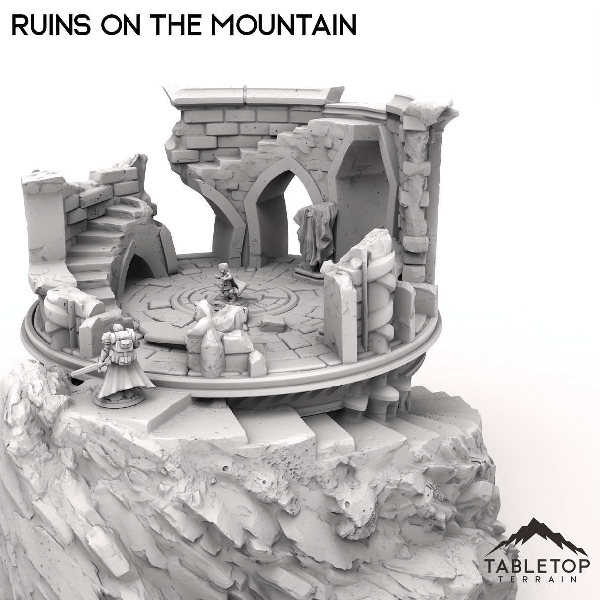 Tabletop Terrain Terrain Ruins on the Mountain