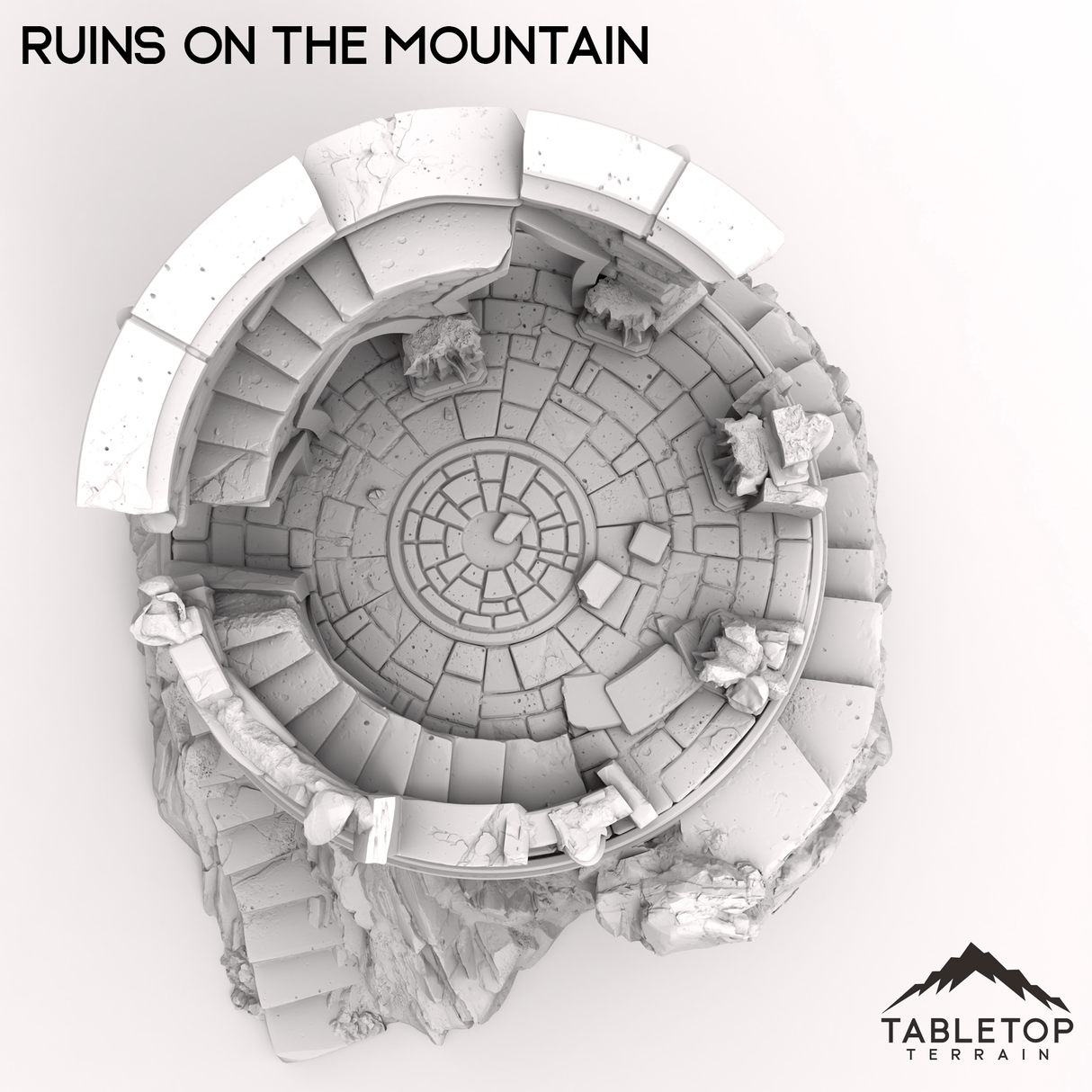 Tabletop Terrain Terrain Ruins on the Mountain