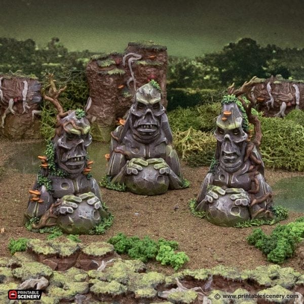 Tabletop Terrain Terrain Rune Stones - The Gloaming Swamp