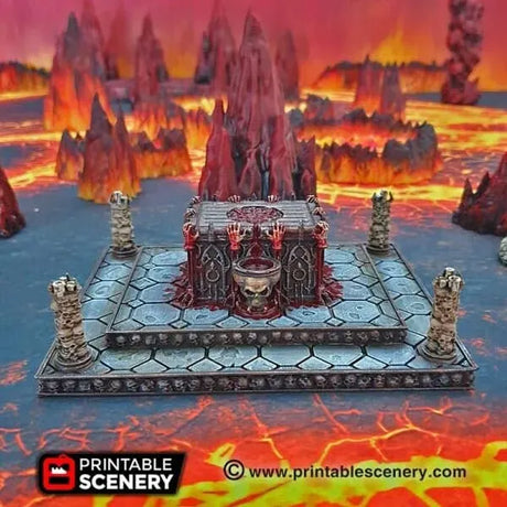 Tabletop Terrain Terrain Sacrificial Altar - Demon Fantasy Terrain