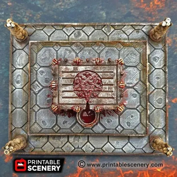Tabletop Terrain Terrain Sacrificial Altar - Demon Fantasy Terrain