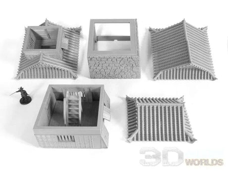 Tabletop Terrain Terrain Samurai Castle Corner Tower