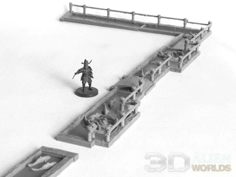 Tabletop Terrain Terrain Samurai Street Fish Ponds