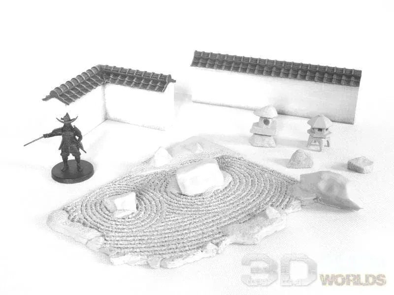 Tabletop Terrain Terrain Samurai Zen Garden Set