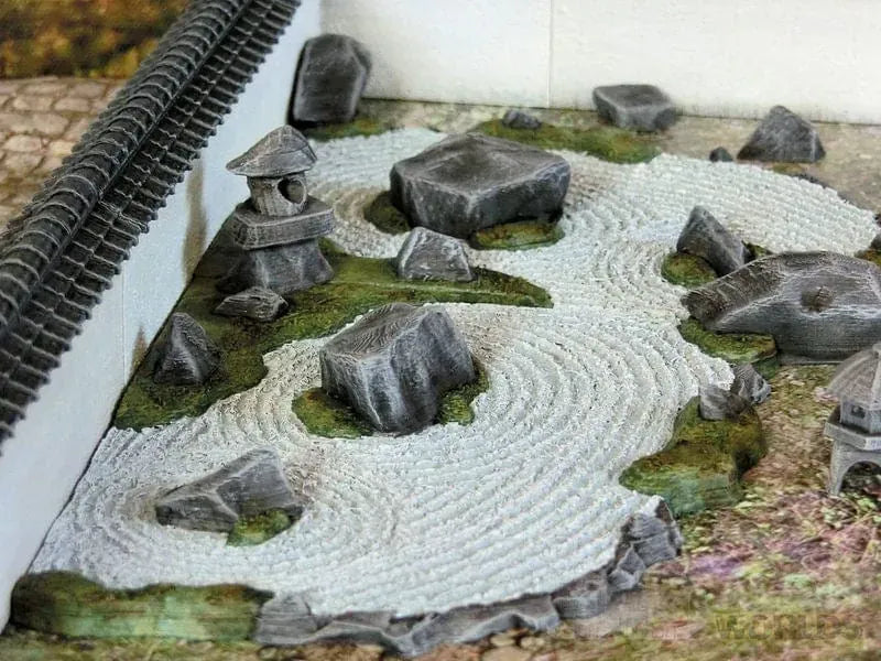 Tabletop Terrain Terrain Samurai Zen Garden Set