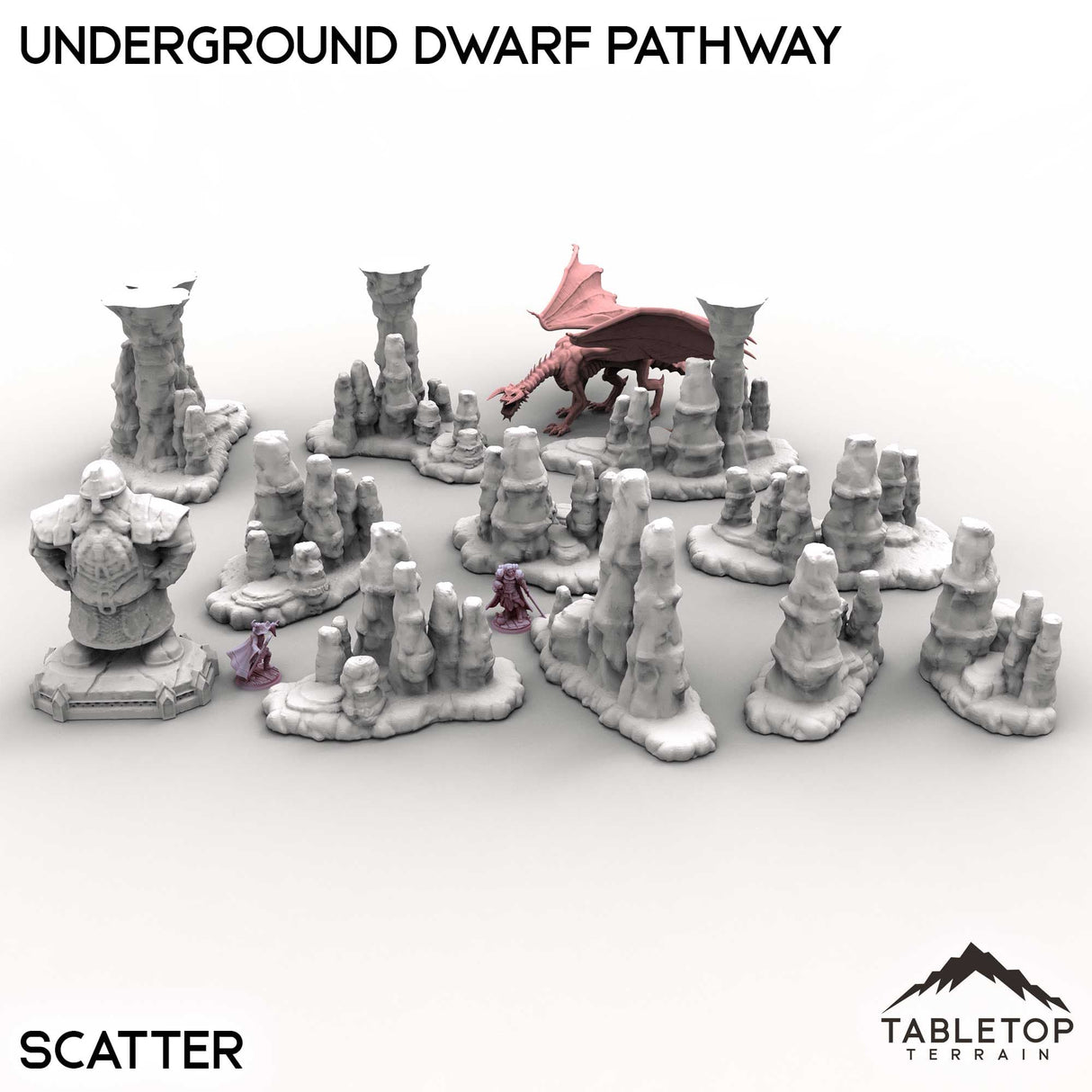 Tabletop Terrain Terrain Scatter / 32mm Underground Dwarf Pathway