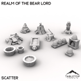 Tabletop Terrain Terrain Scatter Set / 32mm Realm of the Bear Lord