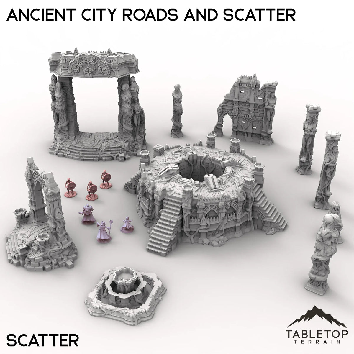 Ancient City Roads and Scatter – Tabletop Terrain