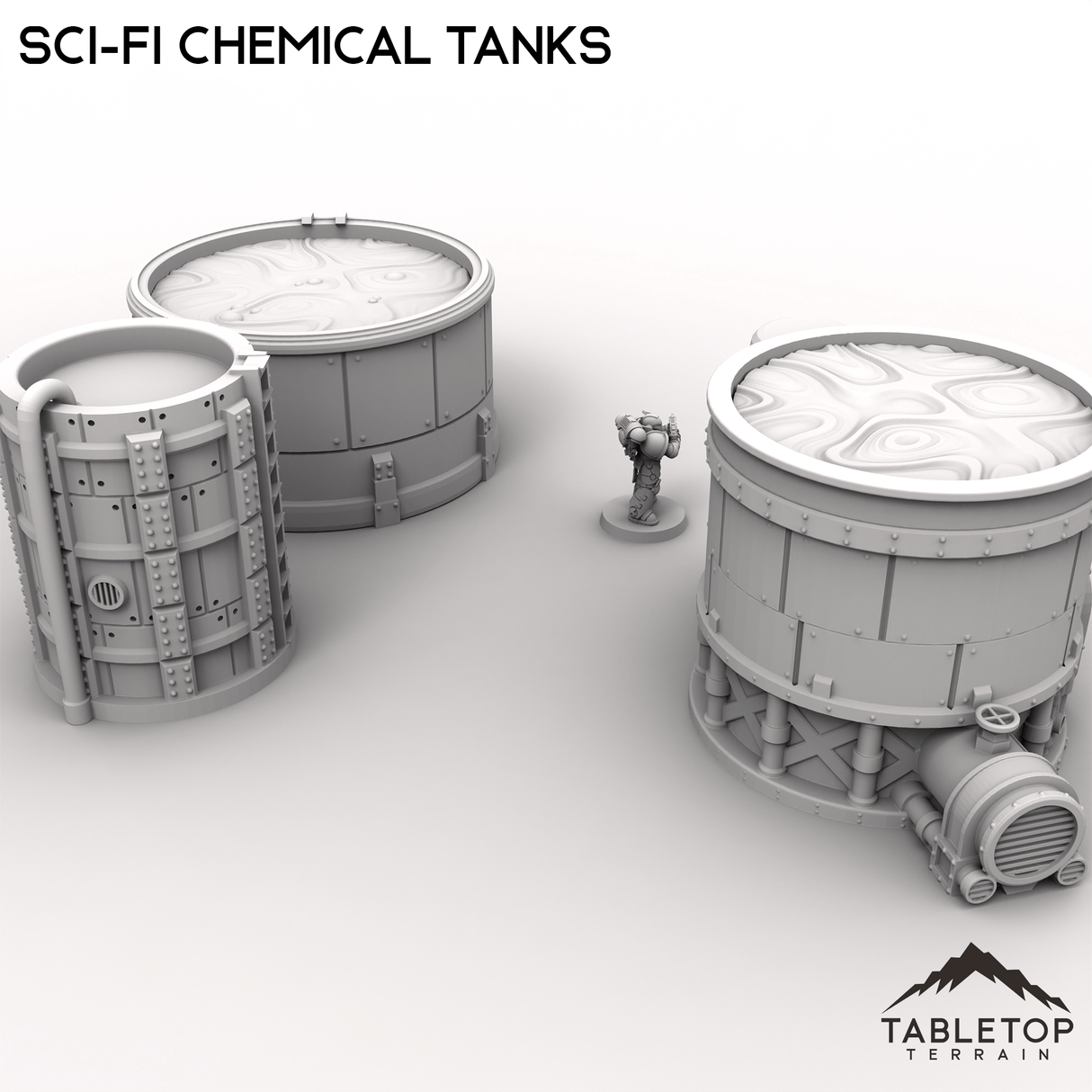 Tabletop Terrain Terrain Sci-Fi Chemical Tanks