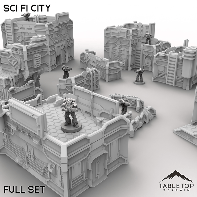 Tabletop Terrain Terrain Sci Fi City