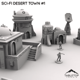 Tabletop Terrain Terrain Sci-Fi Desert Town #1