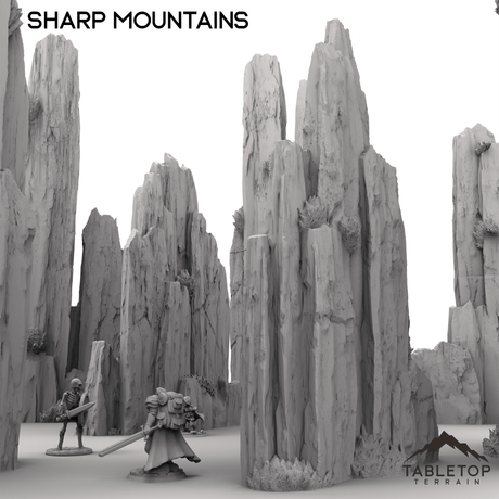 Tabletop Terrain Terrain Sharp Mountains