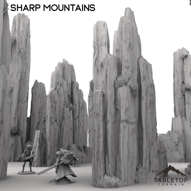 Tabletop Terrain Terrain Sharp Mountains