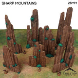 Tabletop Terrain Terrain Sharp Mountains