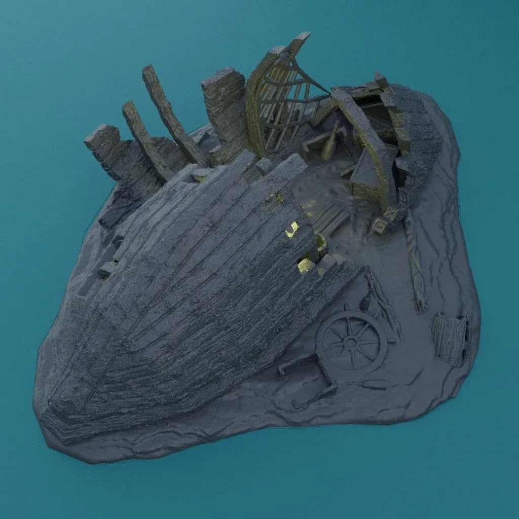 Tabletop Terrain Terrain Shipwreck Burrow