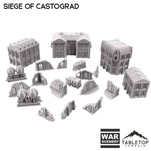 Tabletop Terrain Terrain Siege of Castograd 8mm Small Scale Terrain Pack