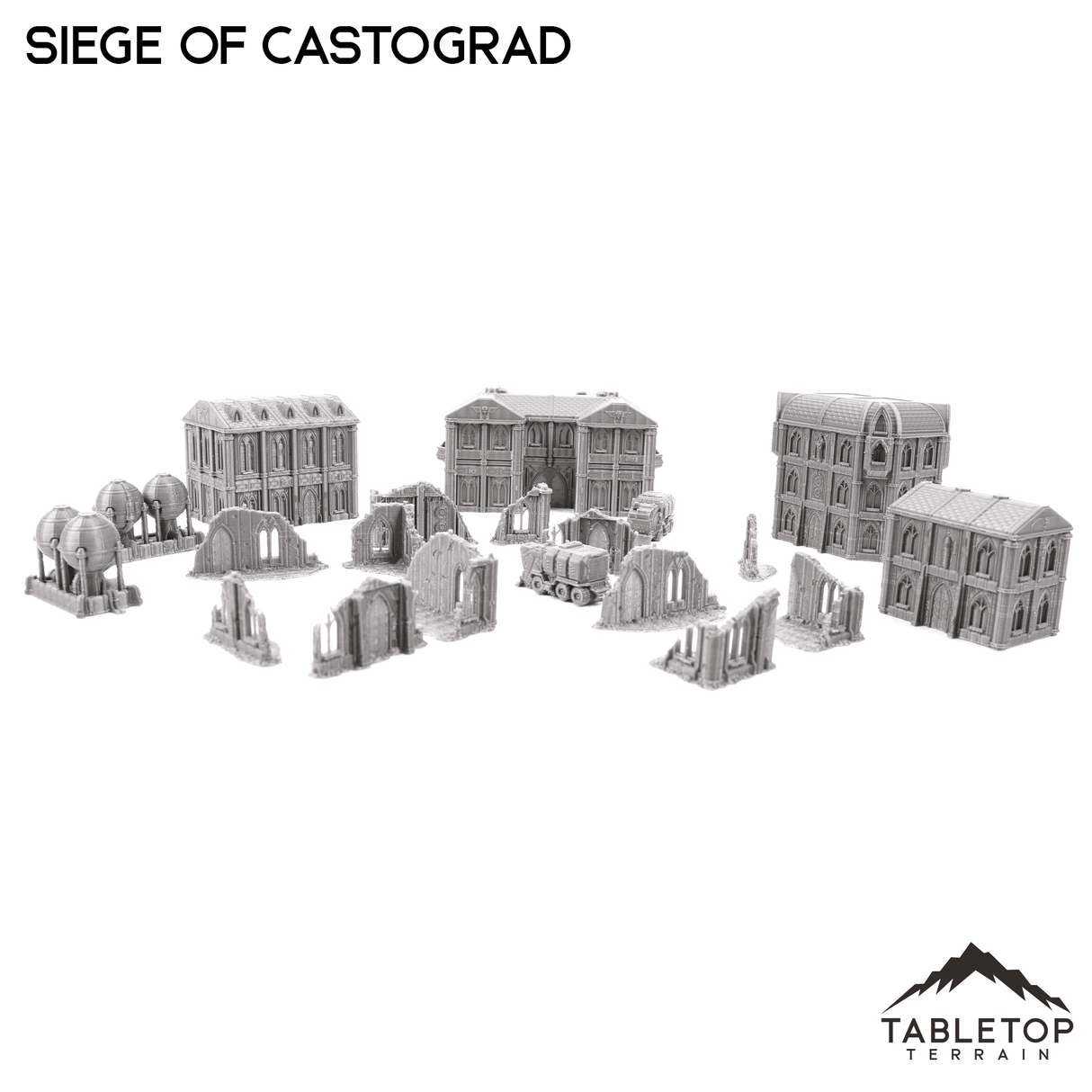 Tabletop Terrain Terrain Siege of Castograd 8mm Small Scale Terrain Pack