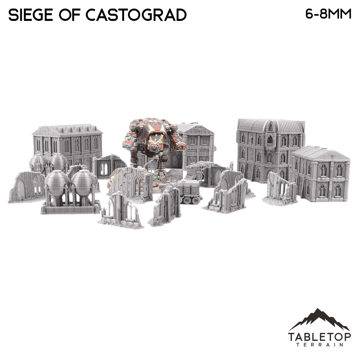 Tabletop Terrain Terrain Siege of Castograd 8mm Small Scale Terrain Pack