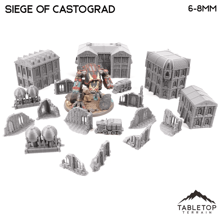 Tabletop Terrain Terrain Siege of Castograd 8mm Small Scale Terrain Pack