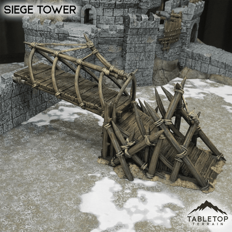 Tabletop Terrain Terrain Siege Tower - Kingdom of Saxonia